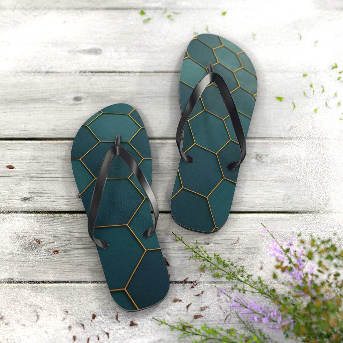 Tidal Mosaic Walk Flip Flops