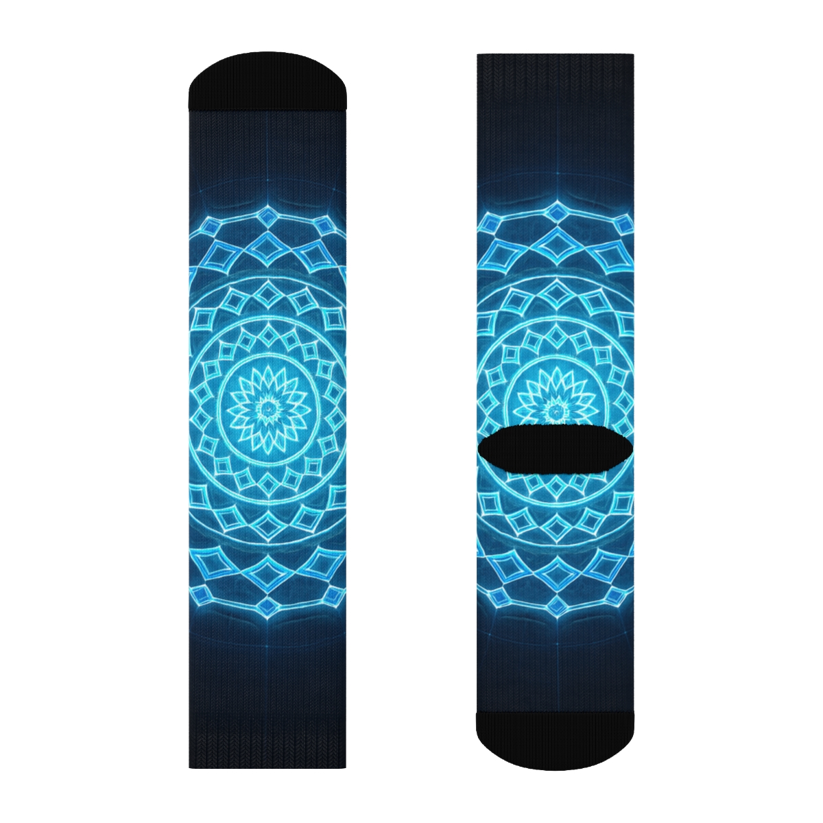 Prismatic Orbit Lattice warm winter socks