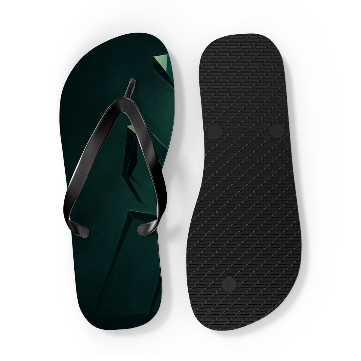 Mantis Praying Angle designer logo flip flops
