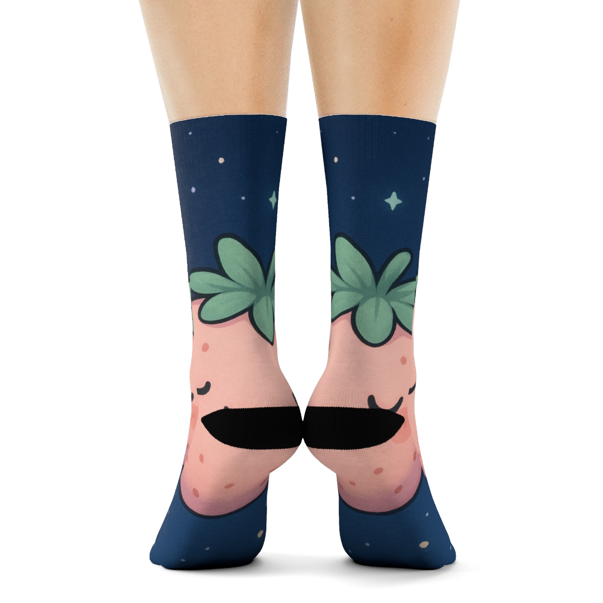 Sleepy Strawberry Stardust comfortable cotton socks