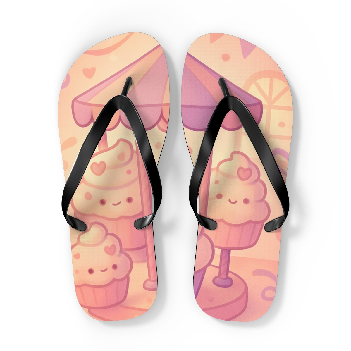 Pastel Whimsy Carousel Flip Flops