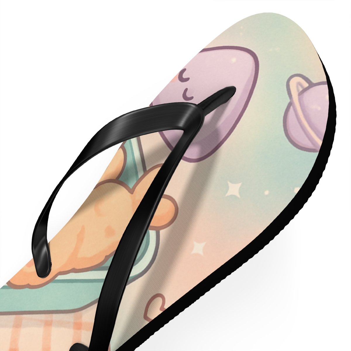 Starlight Bento Buddies unique graphic flip flops
