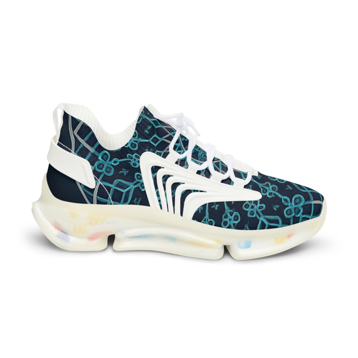 Prismatic Lattice Rosette unique printed sneakers