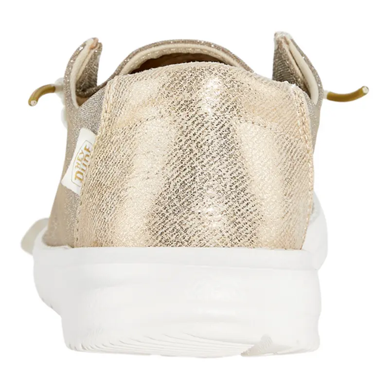 Metallic Sparkle Slip On Lightweight Shoes For Women