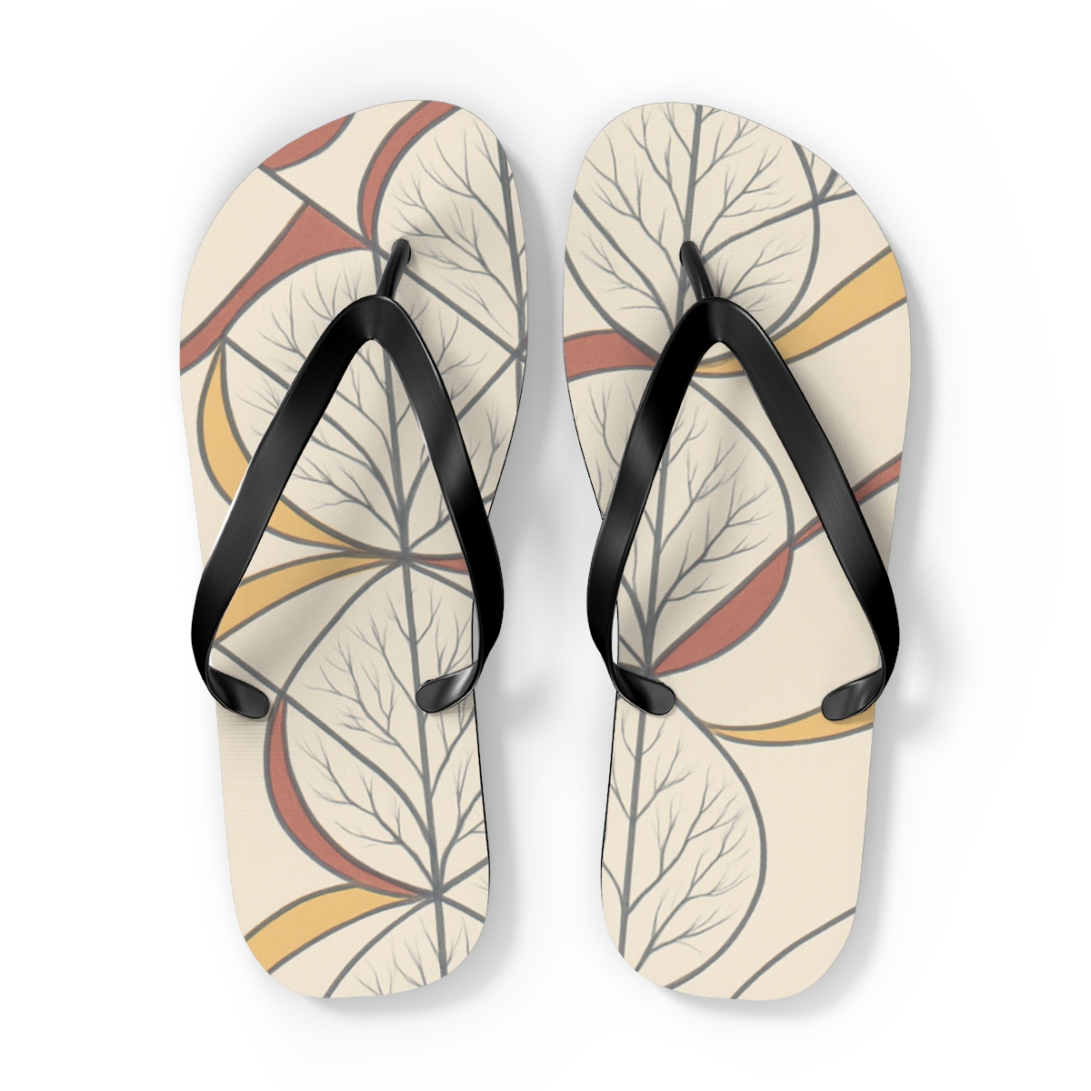 Camellia Phase Lattice unique graphic flip flops