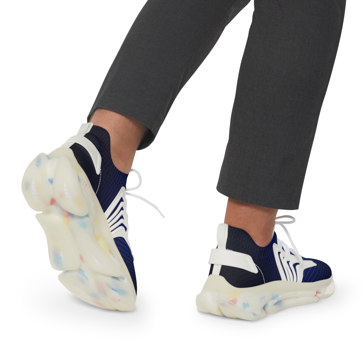 Moire Prism Weave personalized athletic sneakers