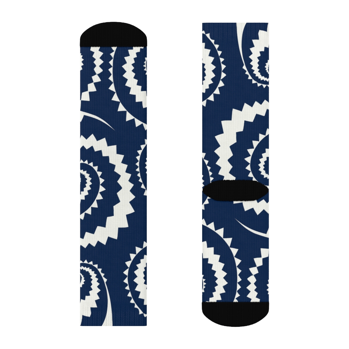 Dynamic Edge Pattern Crew Socks