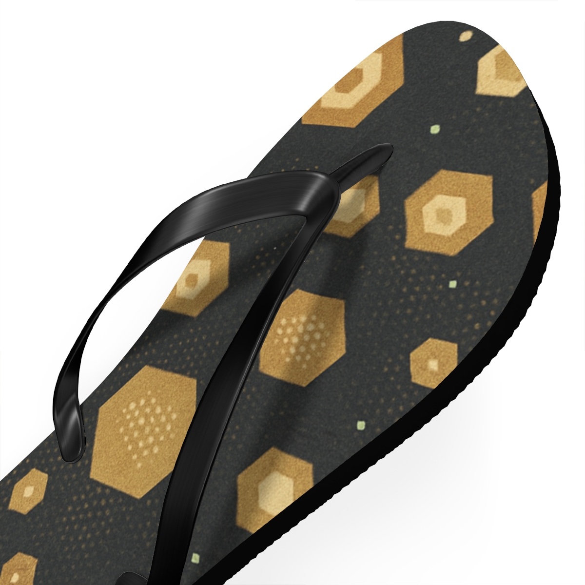 Fractal Hex Drift Quilt comfortable casual flip flops