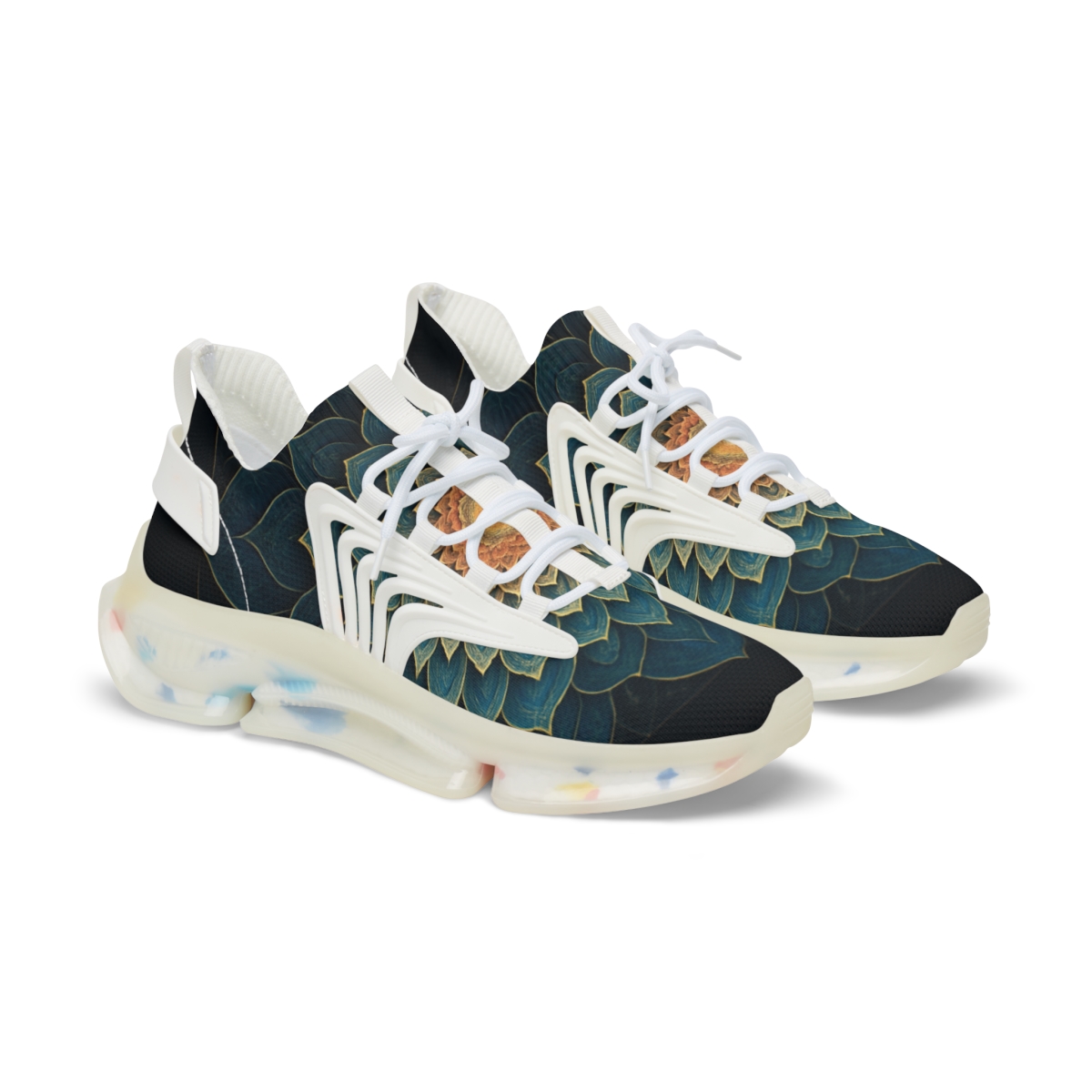 Fractal Petal Constellation trendy fashion sneakers