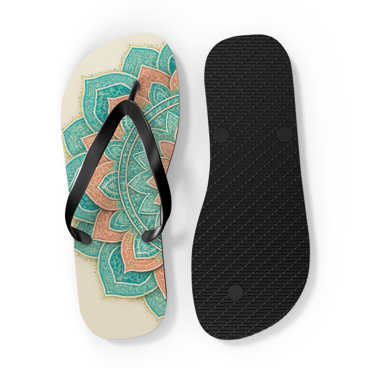 Meditative Petal Harmony Flip Flops