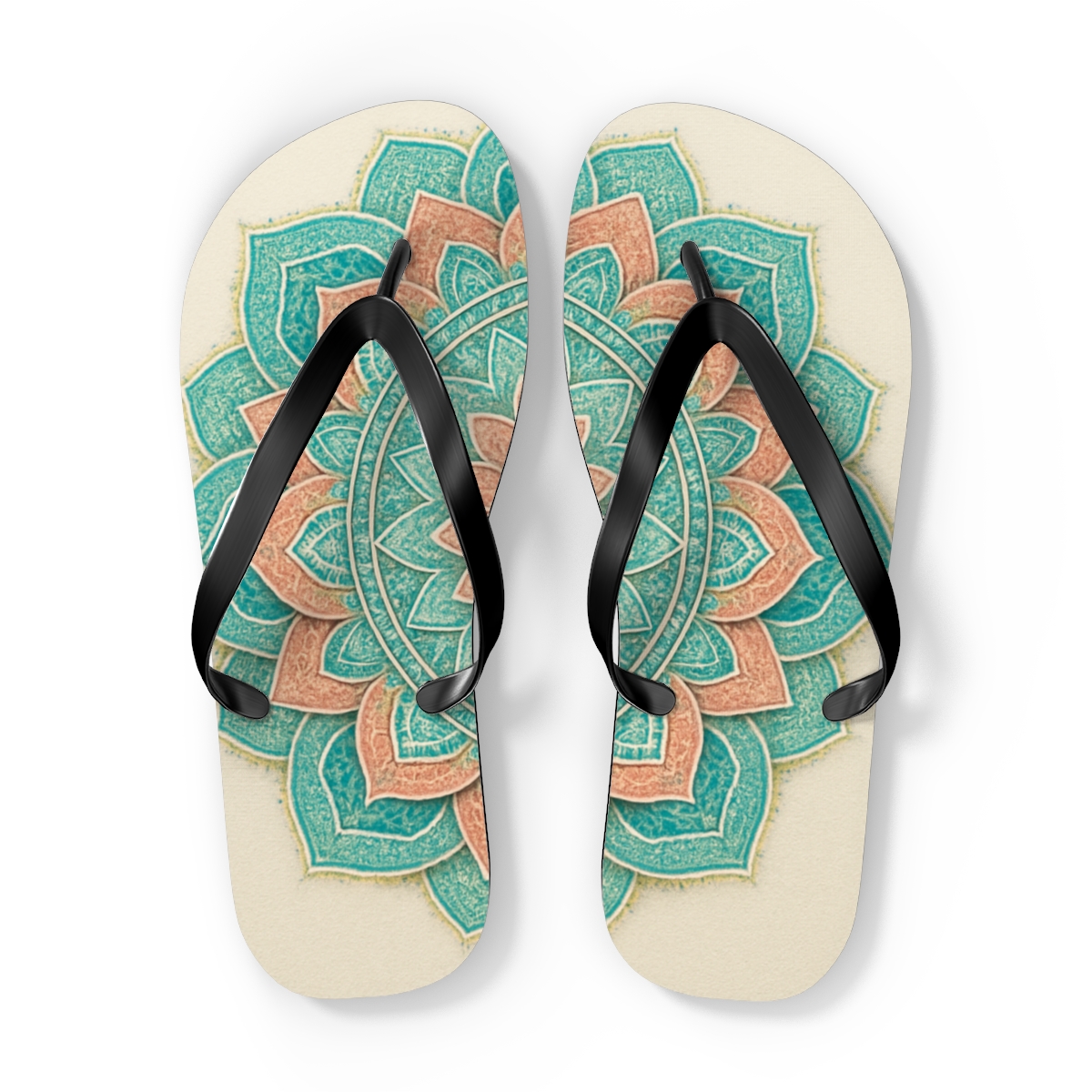Meditative Petal Harmony Flip Flops