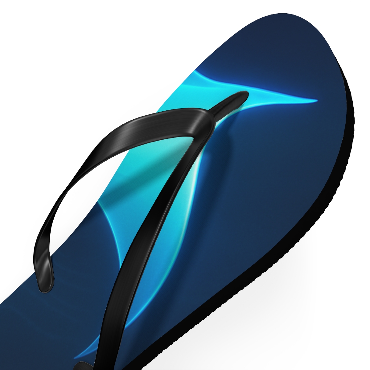 Fractal Pulse Of The Electric Manta trendy printed flip flops