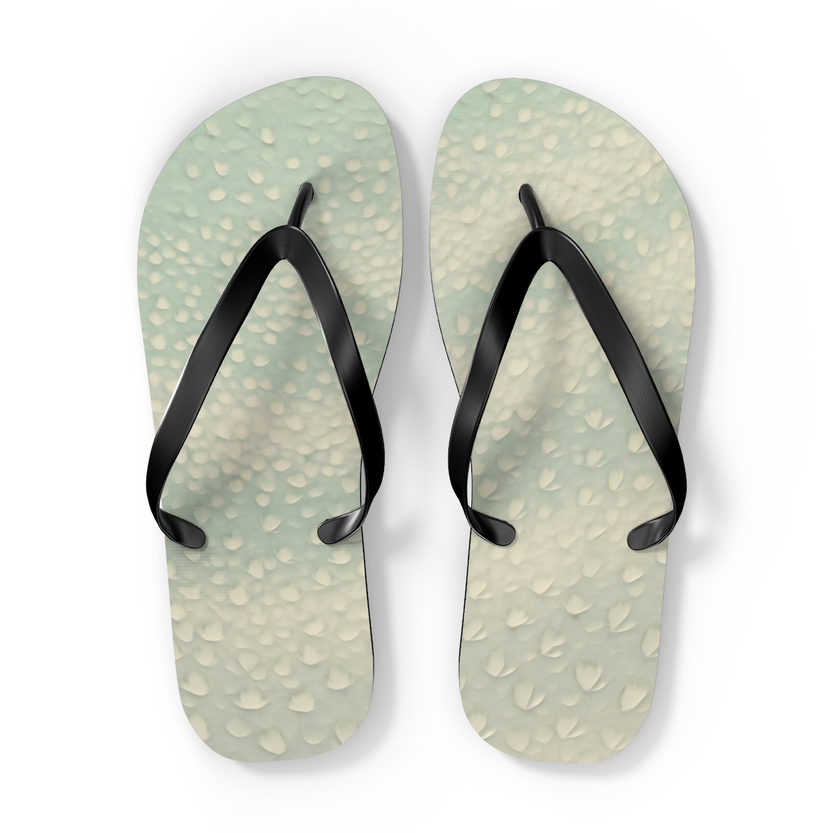 Fragmented Petal Mosaic Flow custom flip flops