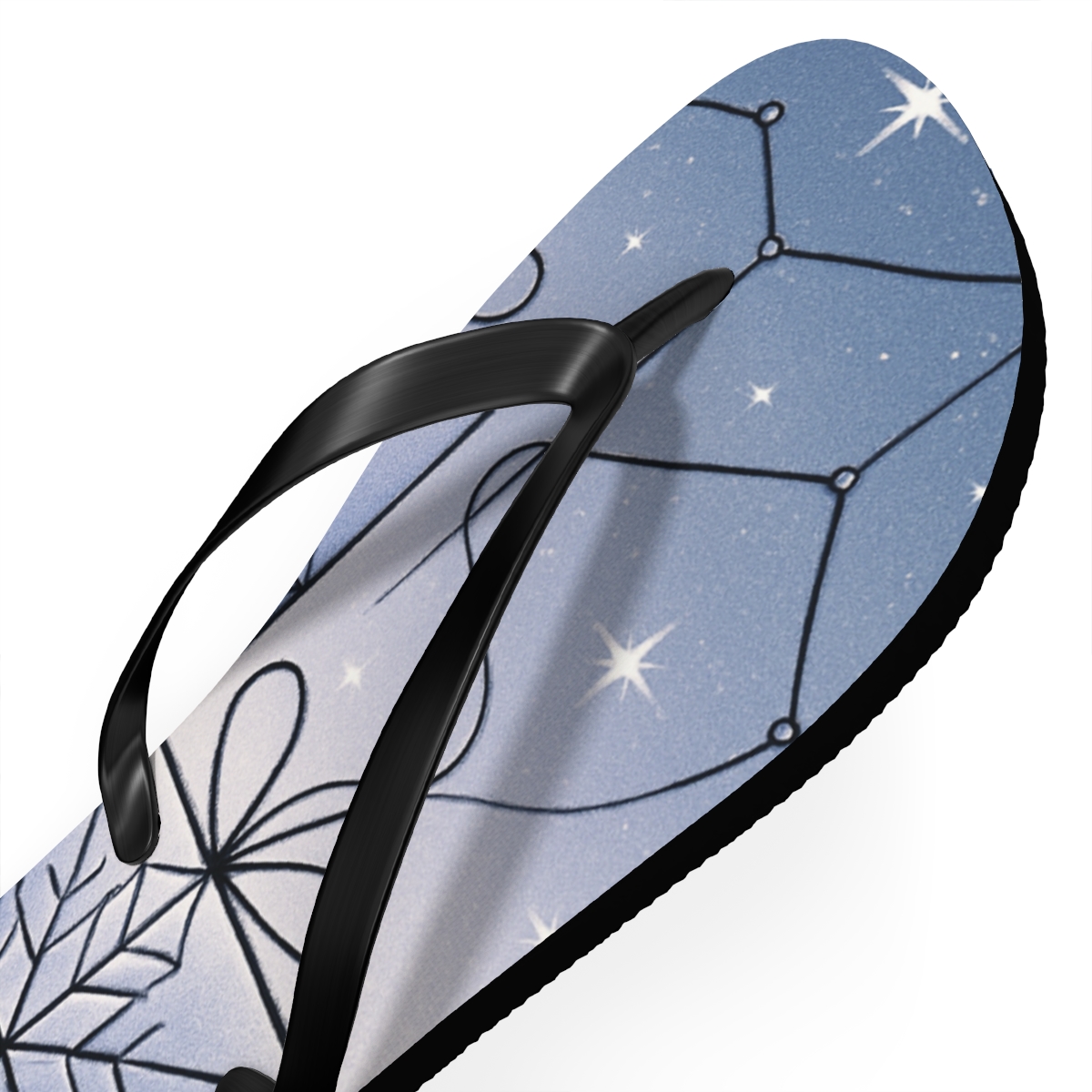 Frost Giftwrap Constellation designer logo flip flops