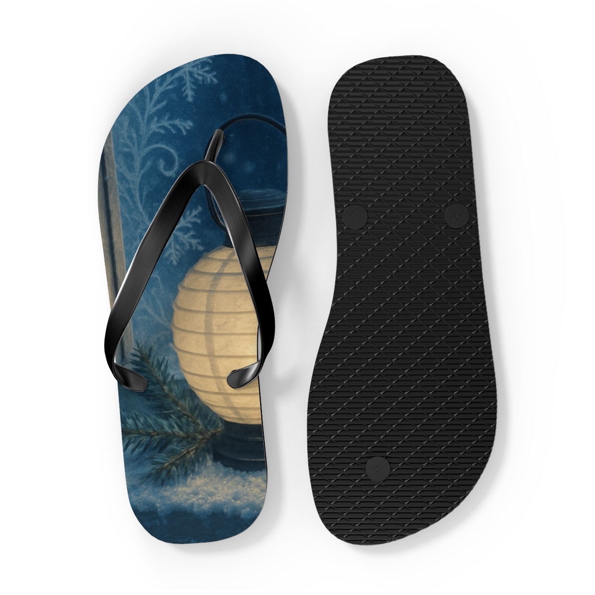 Frost Lantern Starweave custom flip flops