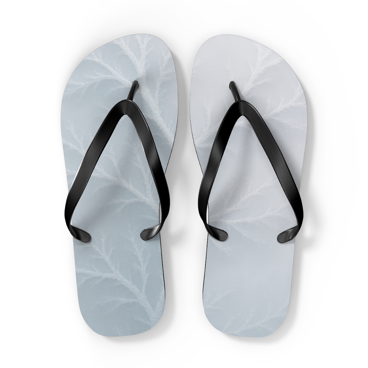 Frost Vein Lattice Drift designer logo flip flops