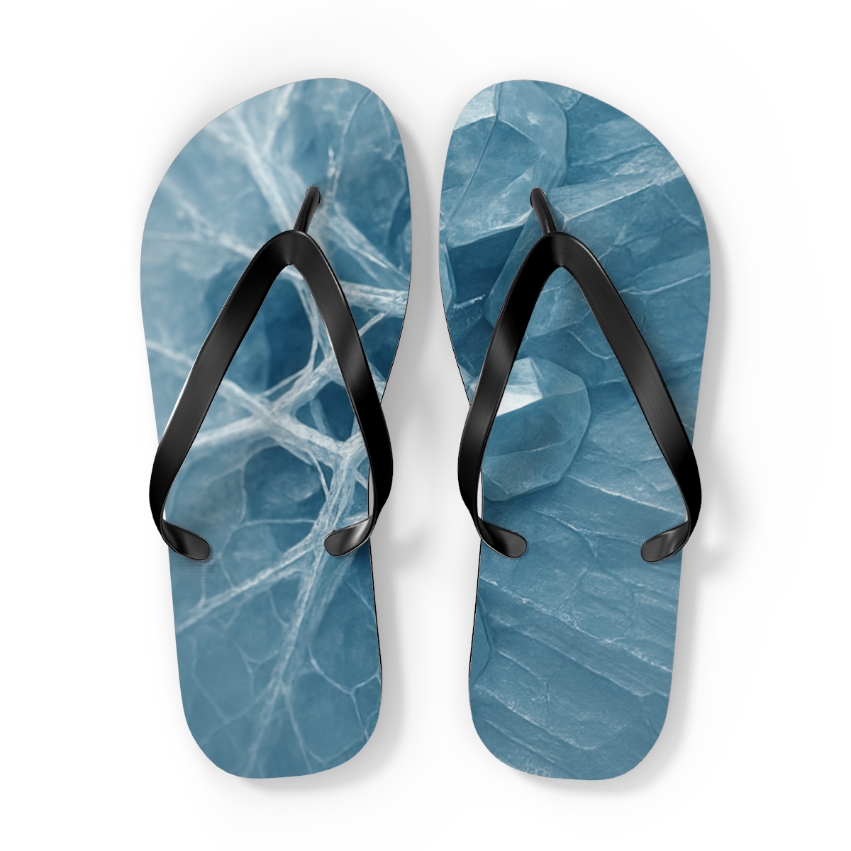 Frost Vein Prism Weave trendy printed flip flops