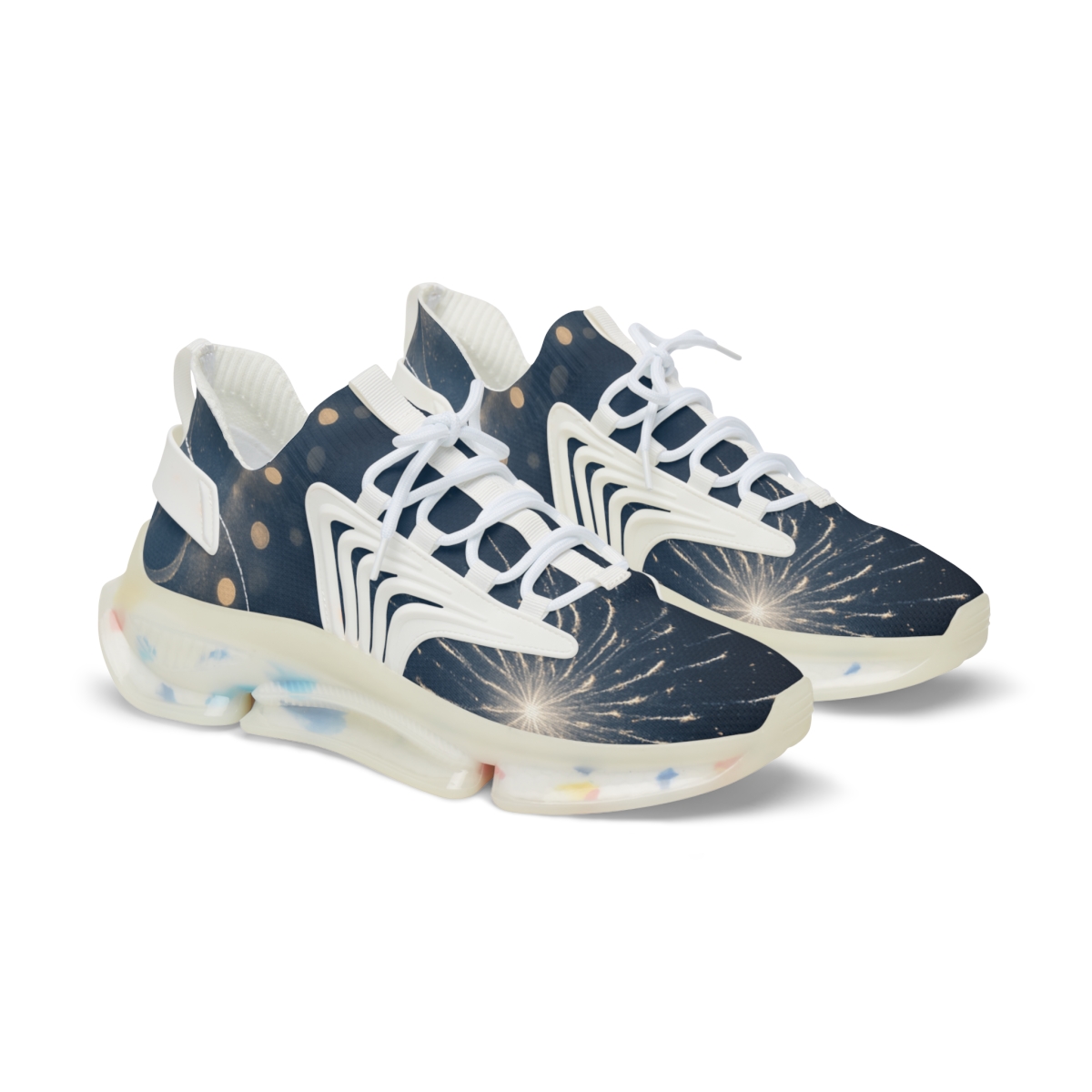 Frosted New Year Starfire Ribbons comfortable running sneakers