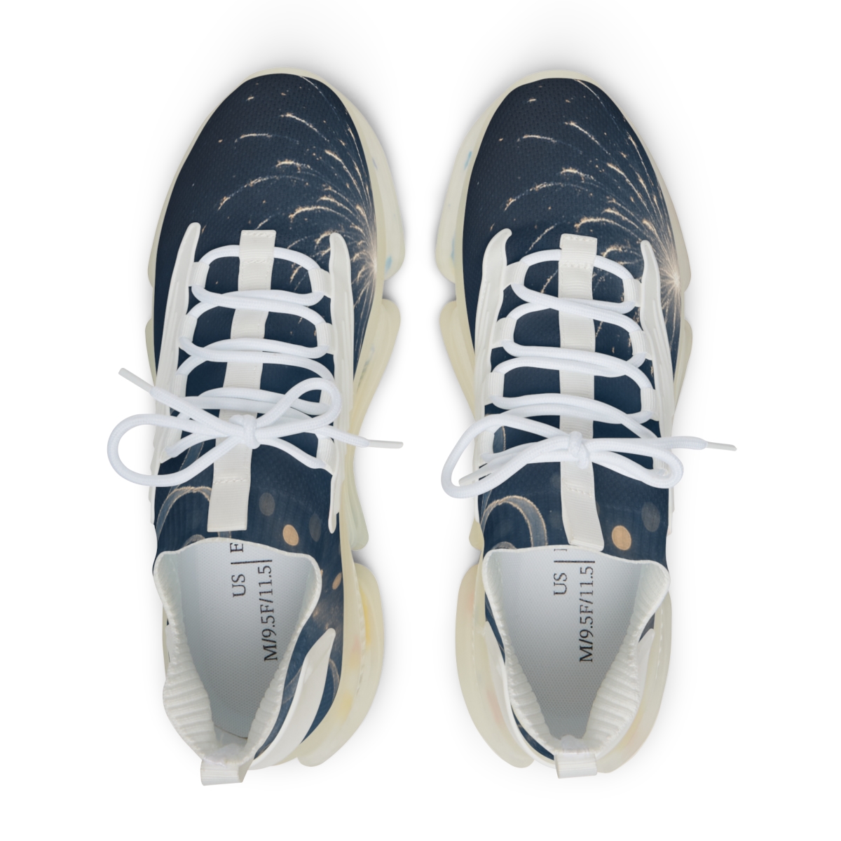 Frosted New Year Starfire Ribbons comfortable running sneakers