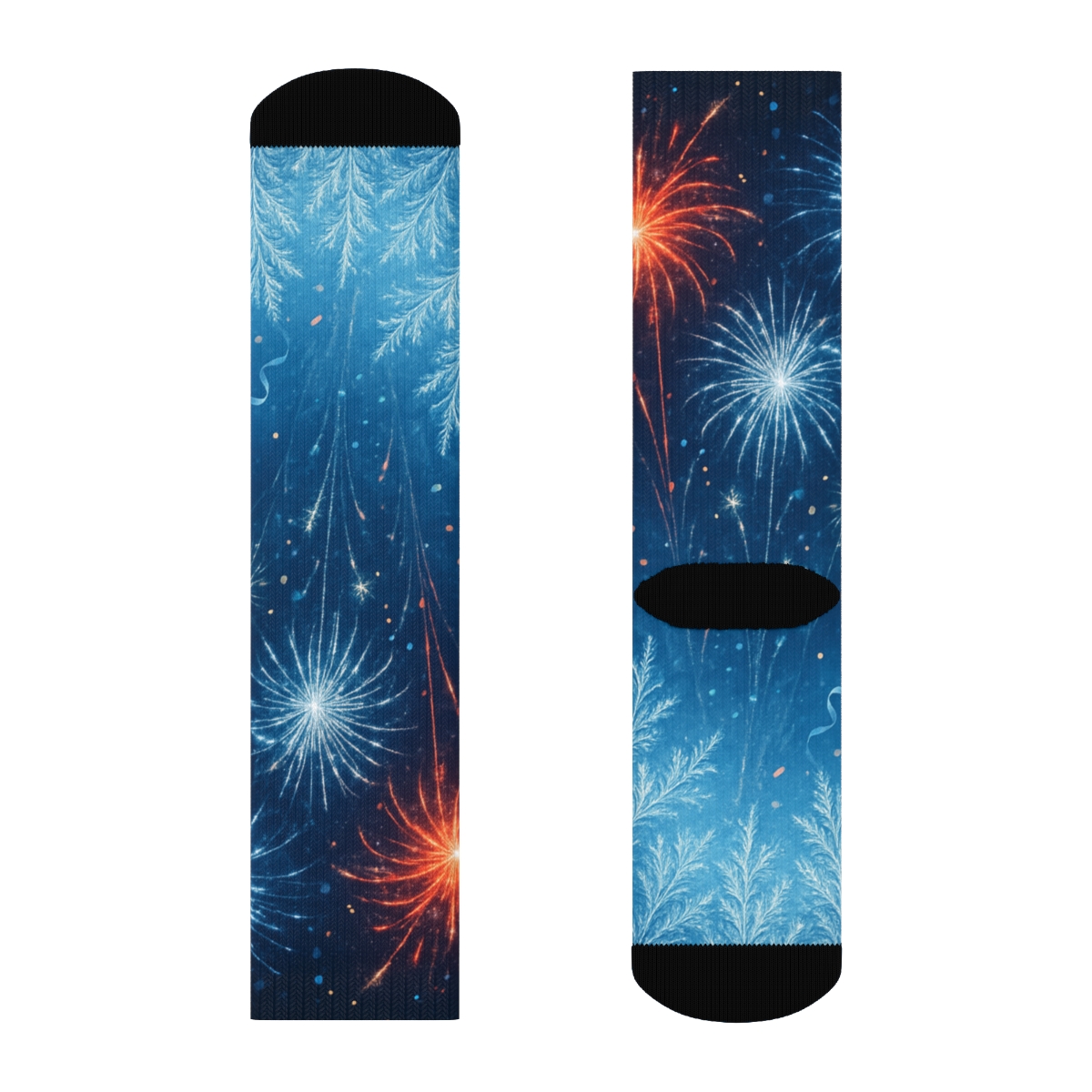 Frostfire New Year Skyweave personalized cozy socks
