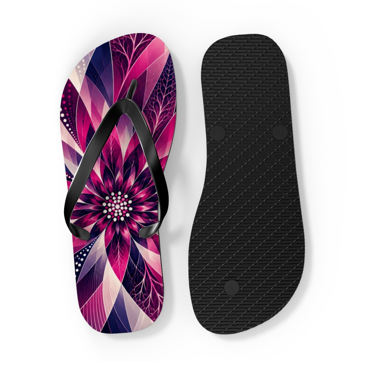 Fuchsia Vein Prism Cadence trendy printed flip flops [AI-0e8a92df-e9042417ee3a]