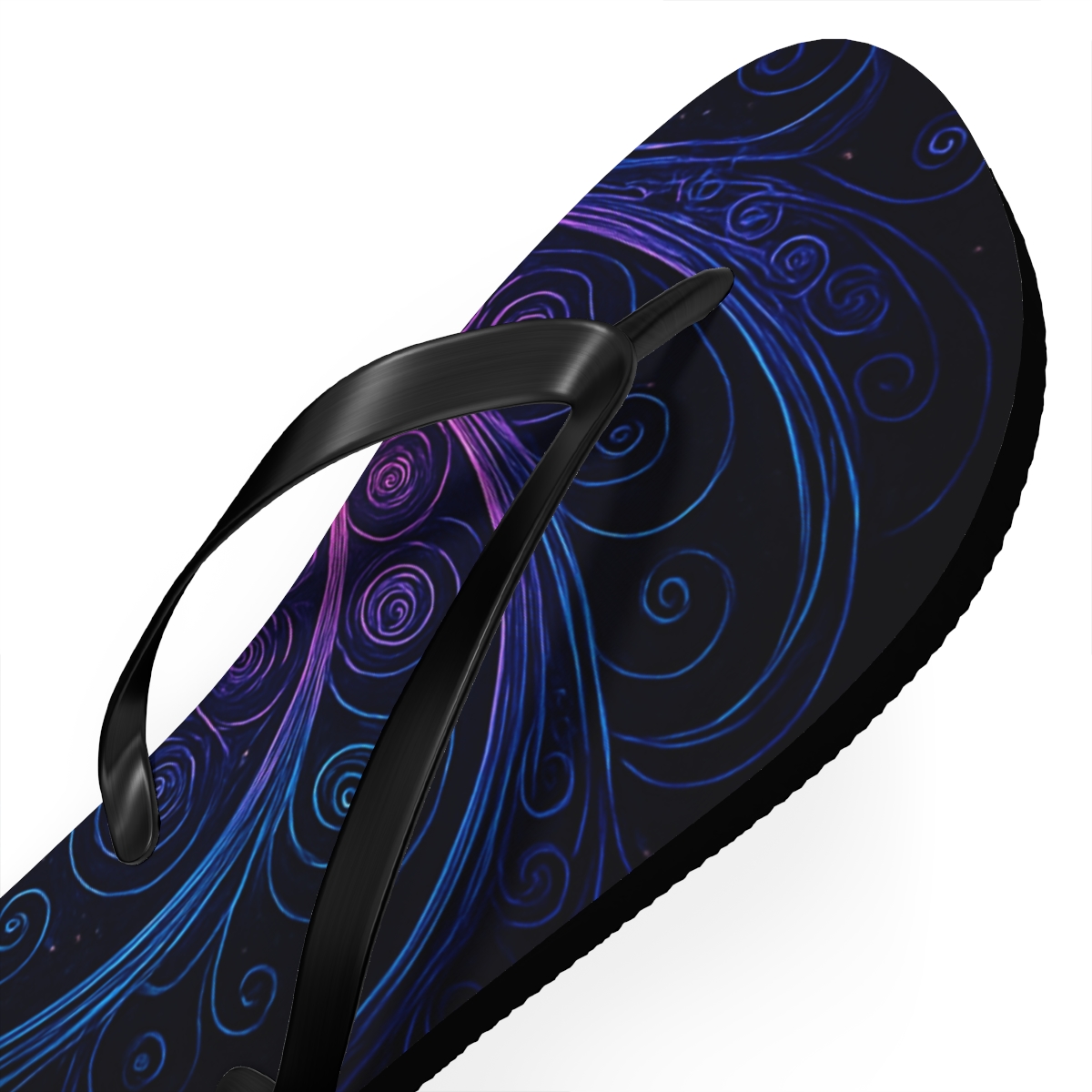 Galactic Spiral Rosette stylish summer flip flops