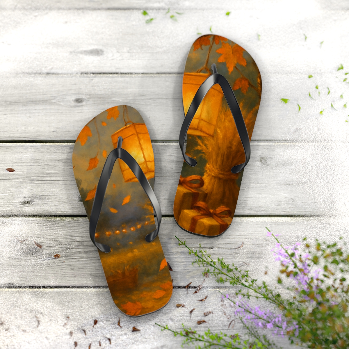 Golden Harvest Lanterns soft sole flip flops