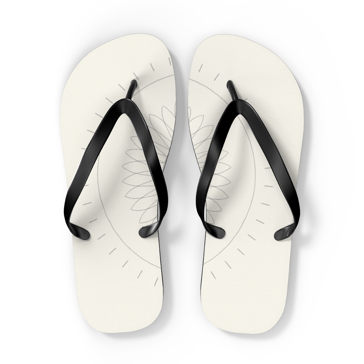 Graphite Petal Minimal Orbit comfortable casual flip flops