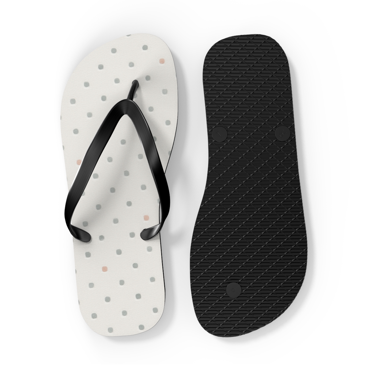 Halftone Drift Grid custom flip flops