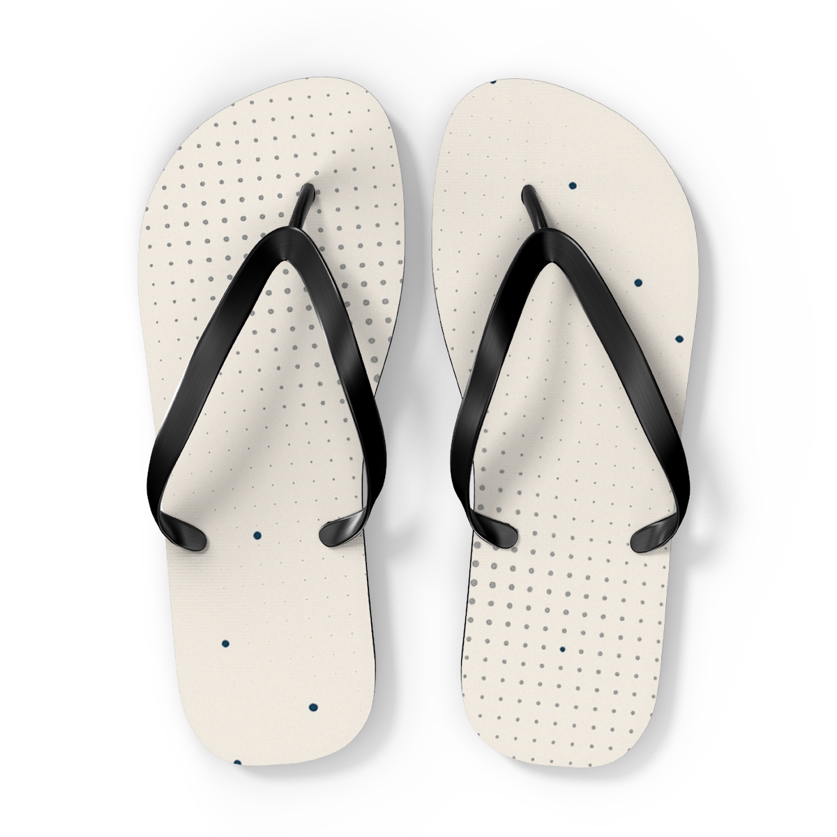 Halftone Orbit Grainfield unique graphic flip flops