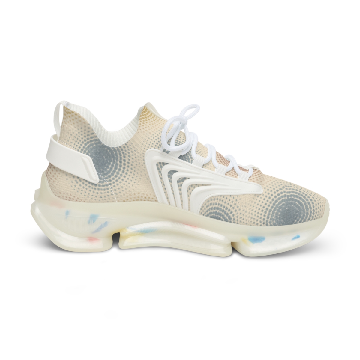 Halftone Ring Gradient Quilt custom sneakers