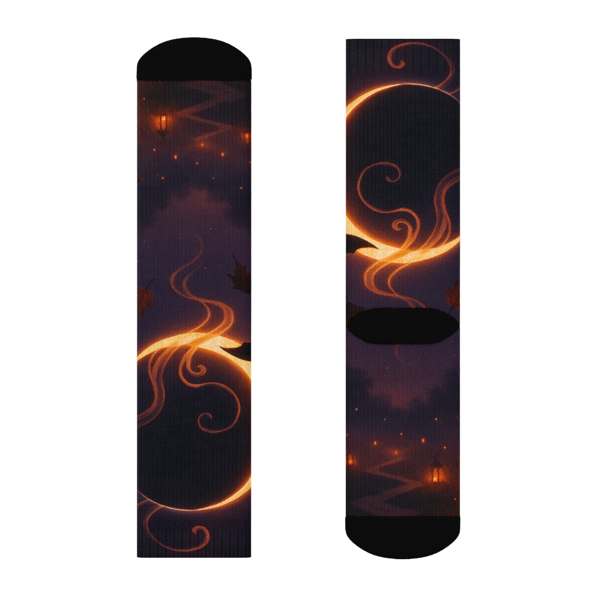 Halloween Ember Lantern Eclipse sports performance socks