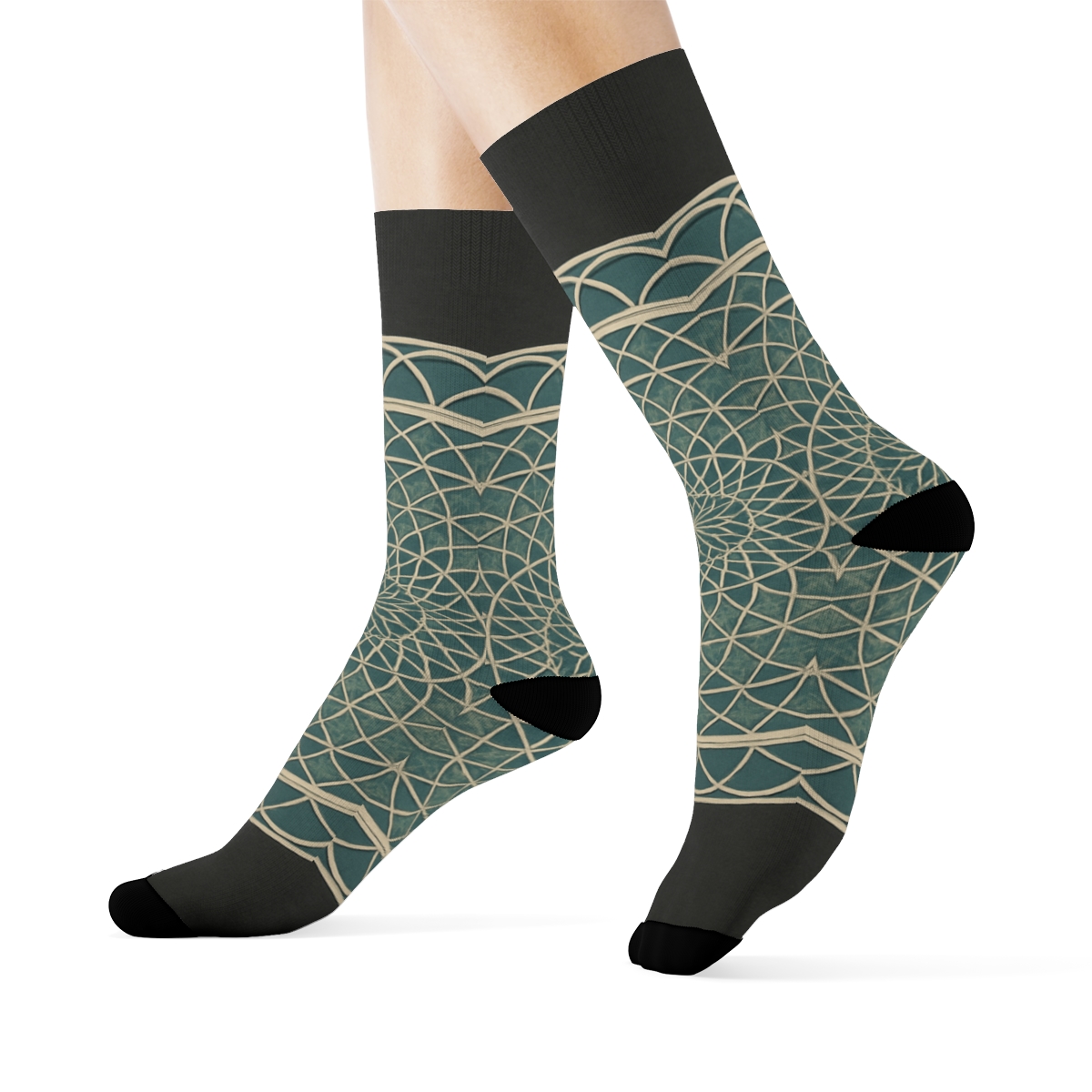 Harmonic Orbit Lattice comfortable cotton socks