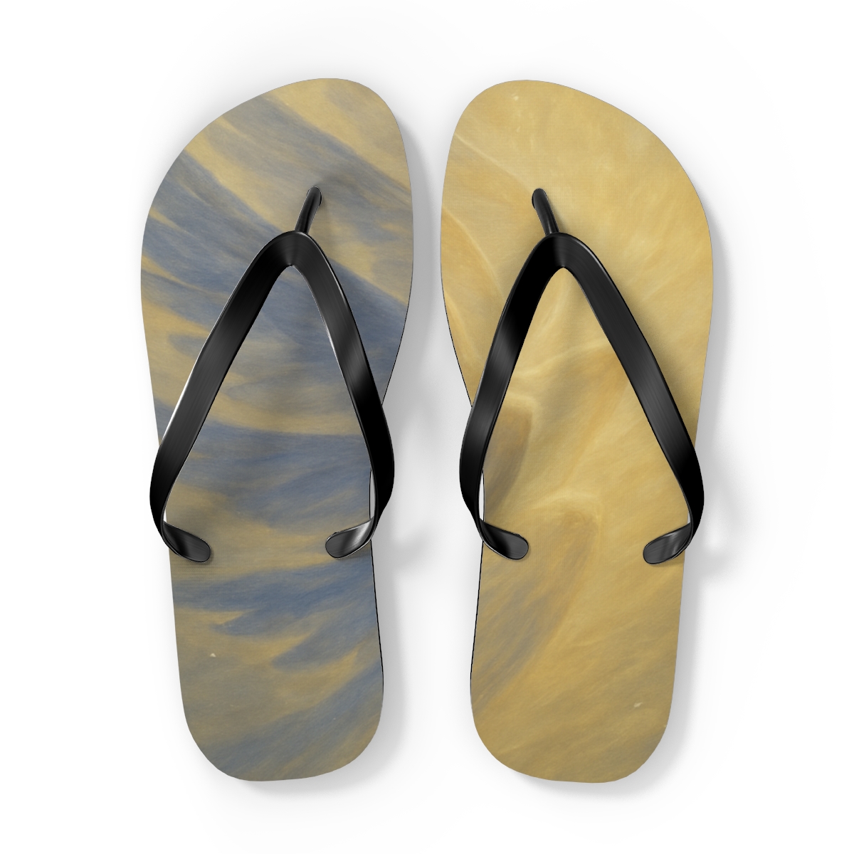 Harmonic Wingbeat designer logo flip flops