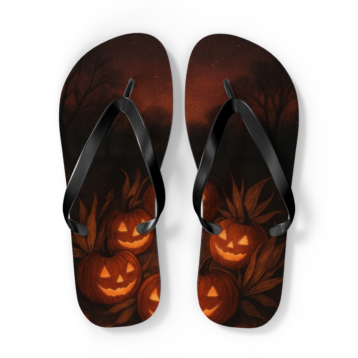 Harvest Lantern Eclipse designer logo flip flops