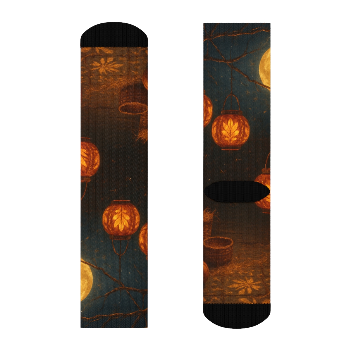 Harvest Lantern Nocturne comfortable cotton socks