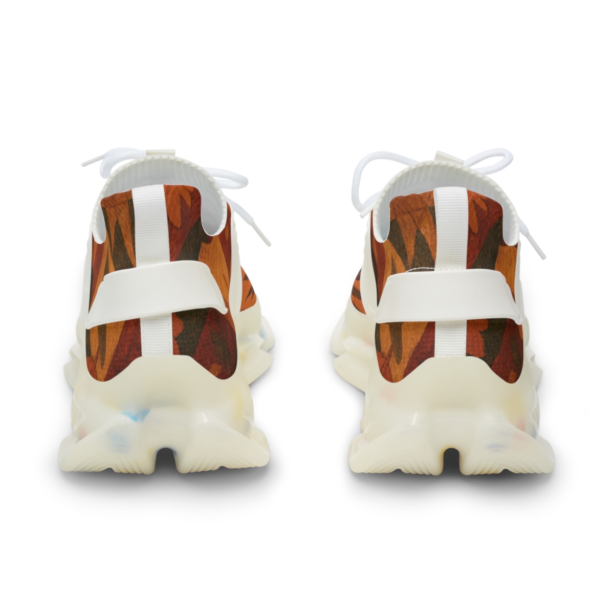 Harvest Moon Patchwork personalized athletic sneakers