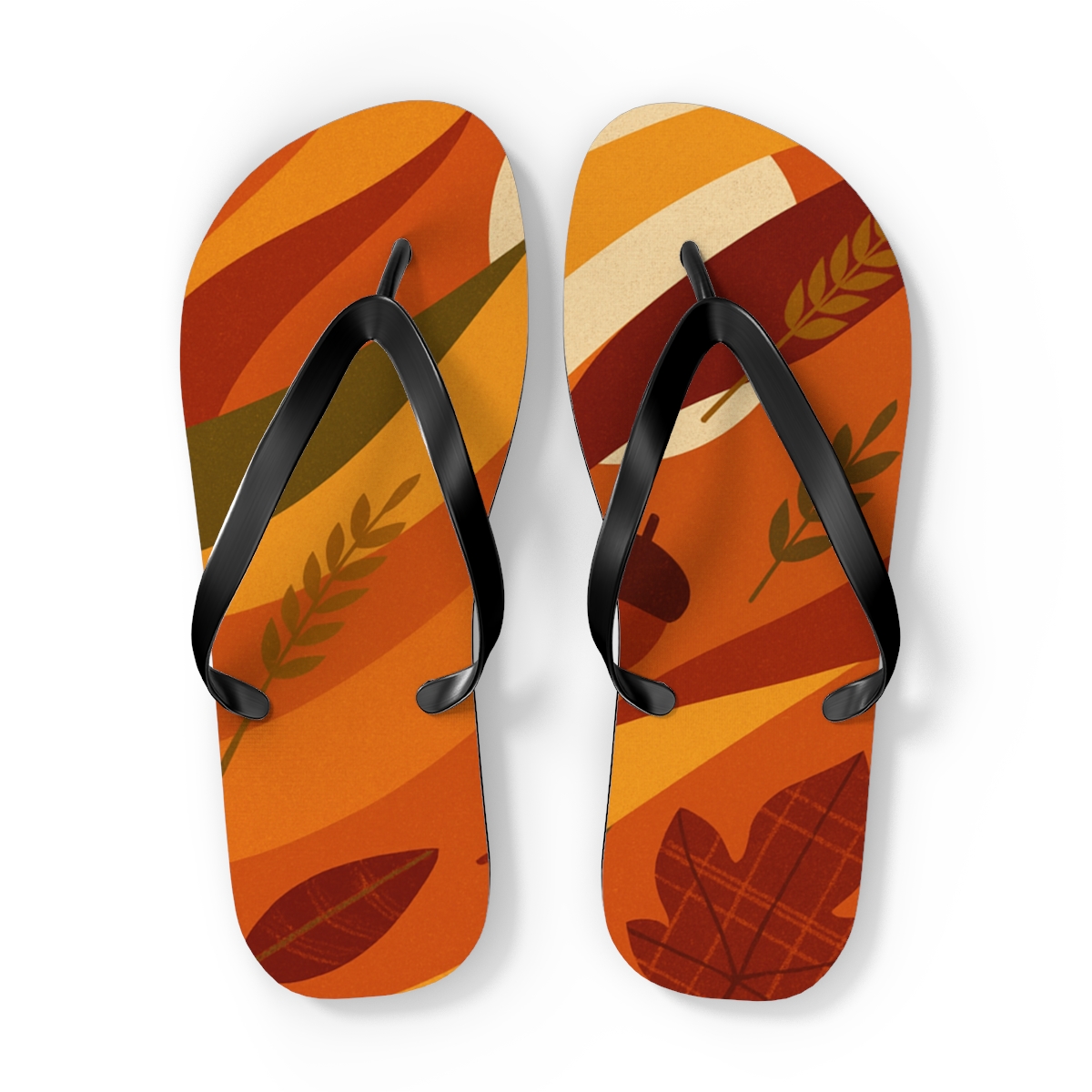 Harvest Moon Ribbon Parade designer logo flip flops
