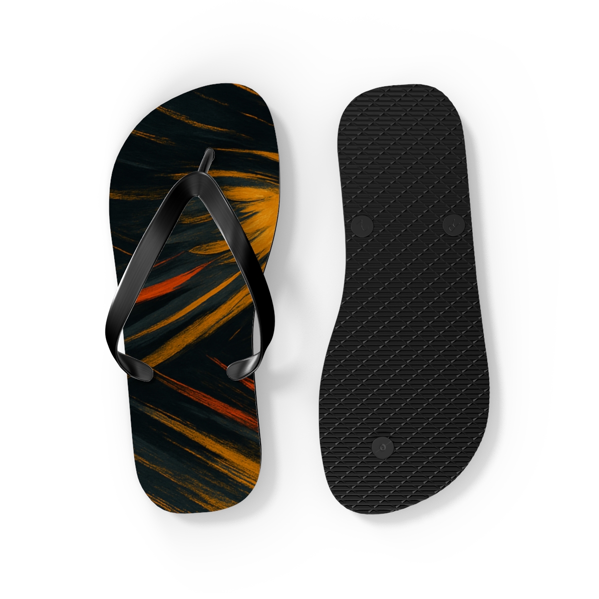 Golden Glide Flip Flops