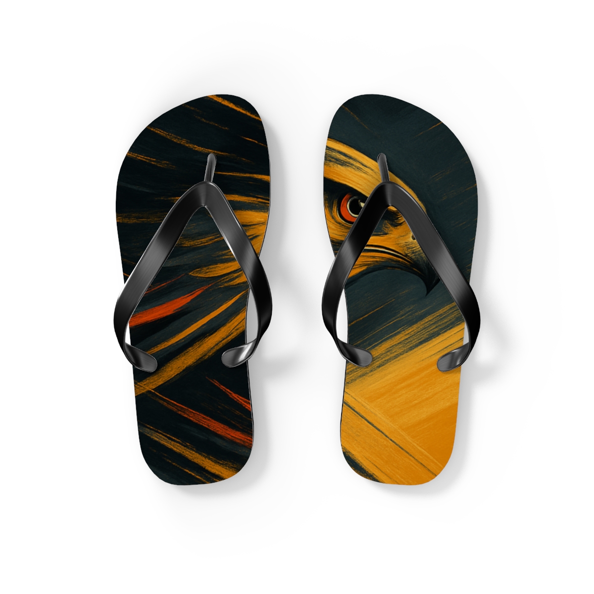 Golden Glide Flip Flops