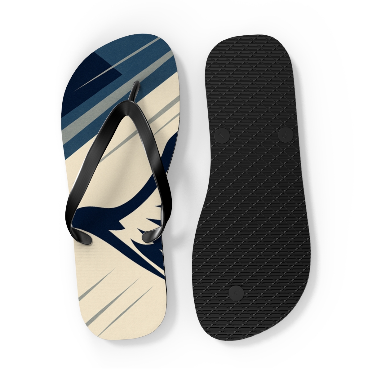 Hawk Wing Vector colorful rubber flip flops