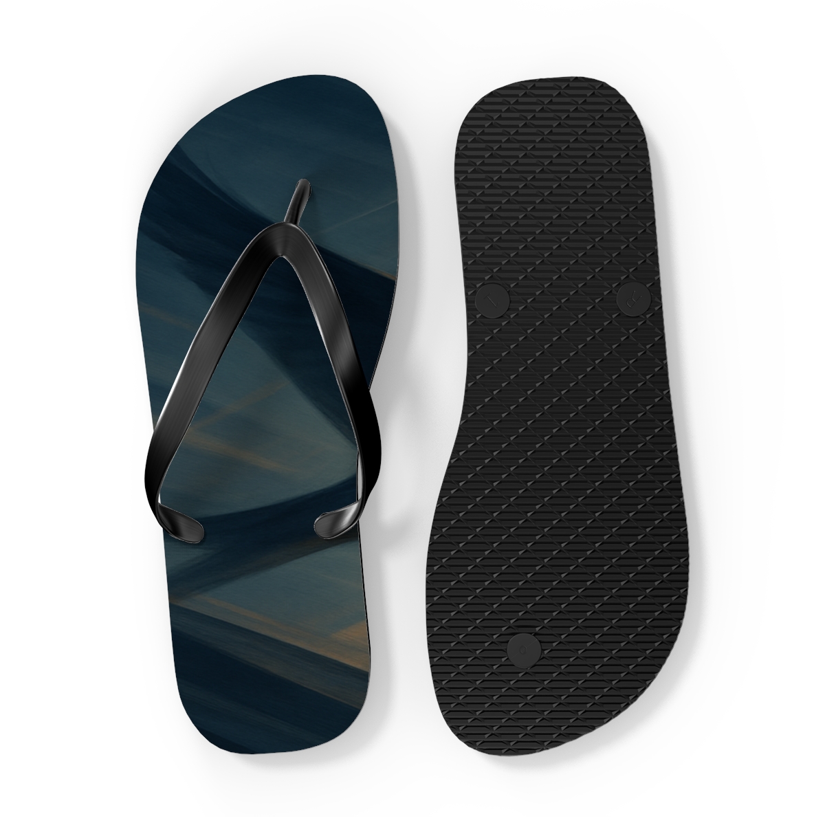 Hawksweep Thermal Pattern unique graphic flip flops