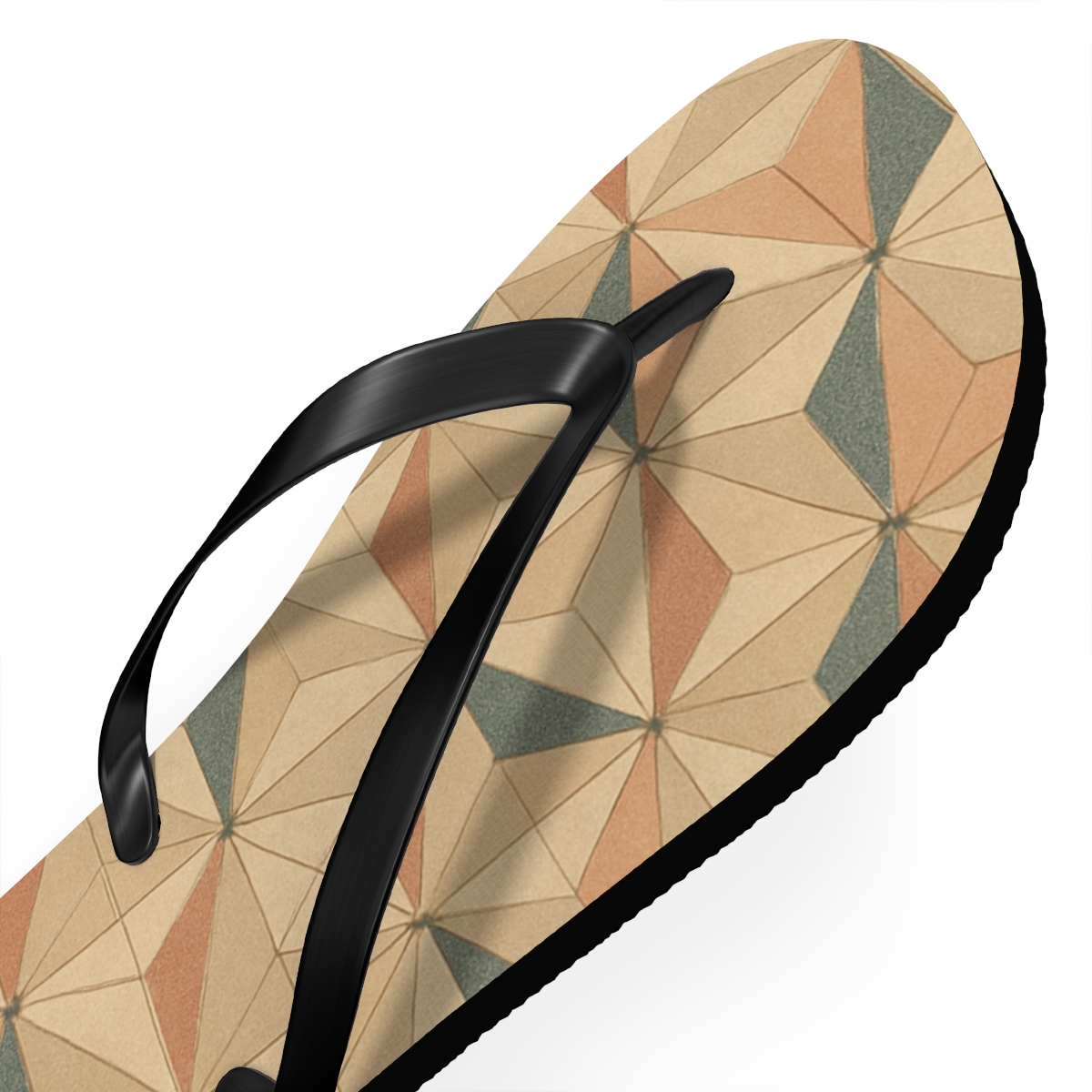 Hex Bloom Microtile Field trendy printed flip flops