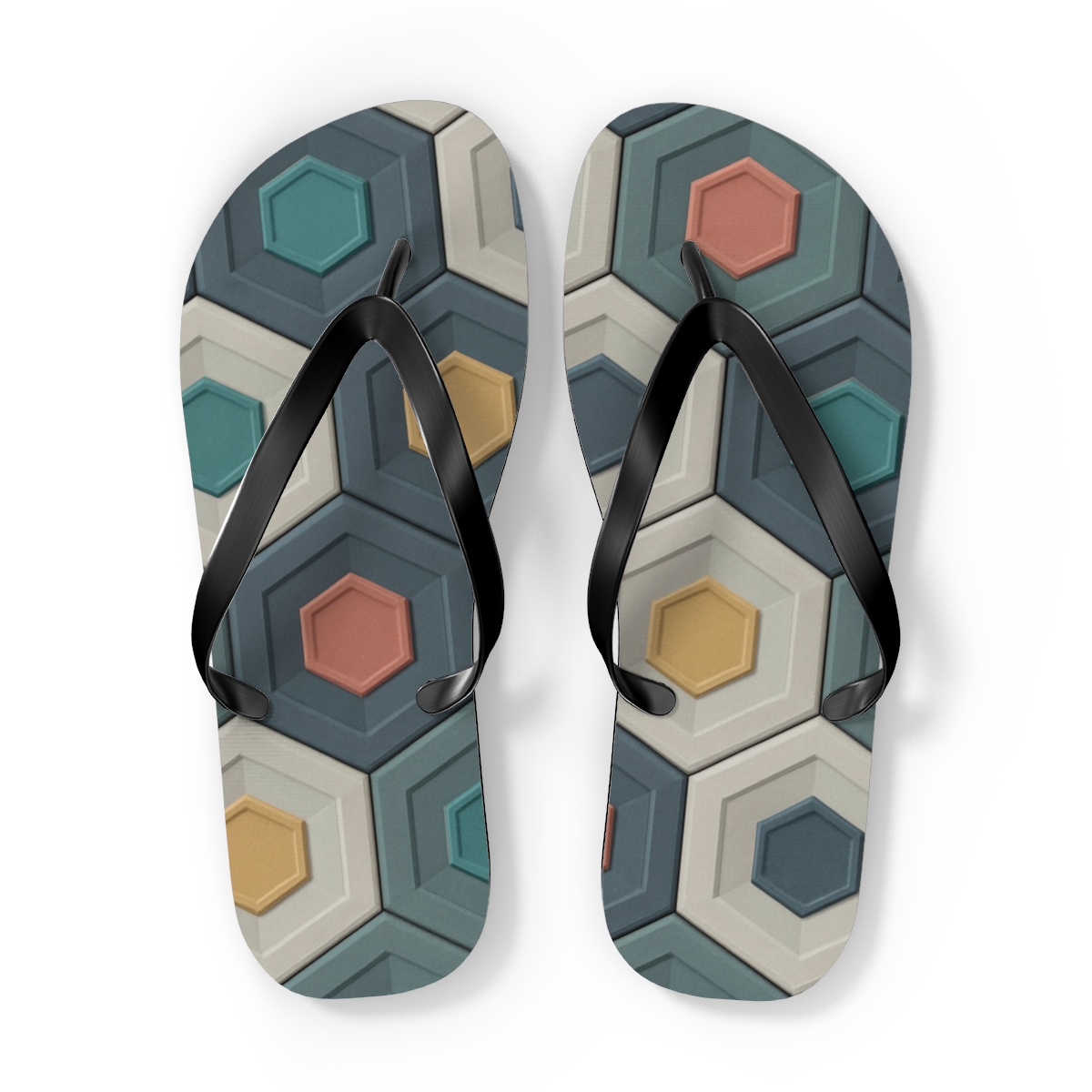 Hex Drift Microfacet Quilt stylish summer flip flops