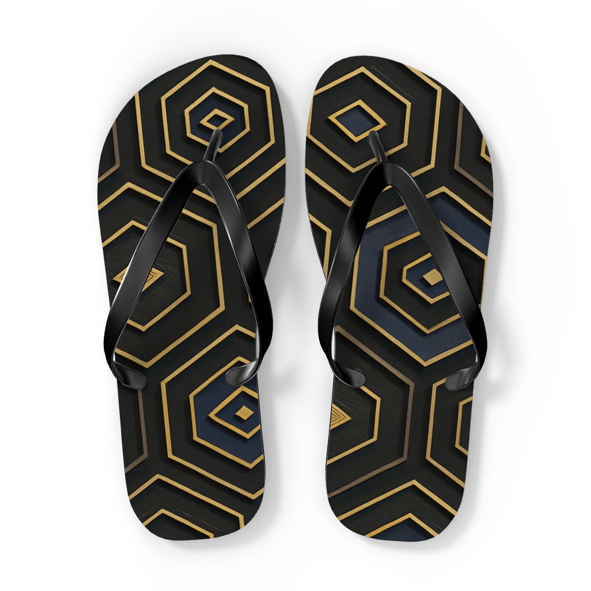 Hex Drift Microtile Bloom soft sole flip flops