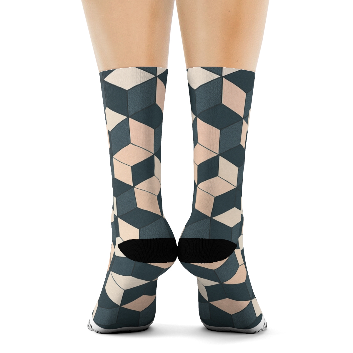 Hex Drift Microtile Gradient designer logo socks
