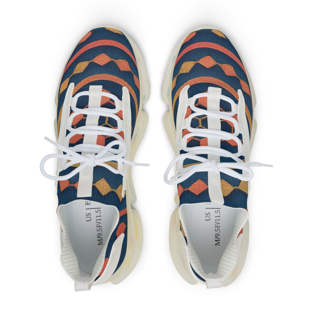 Hex Grid Pulse Array personalized athletic sneakers