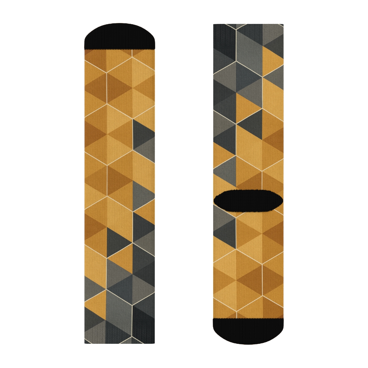 Hex Prism Drift Mosaic comfortable cotton socks