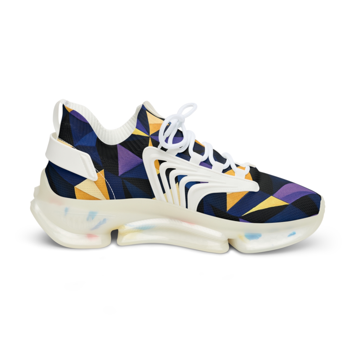Hex Prism Drift Tessellation personalized athletic sneakers