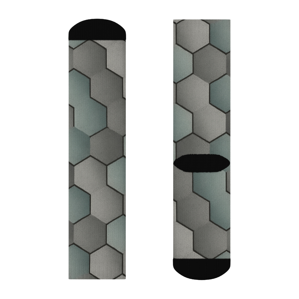 Hex Prism Halftone Tiling sports performance socks